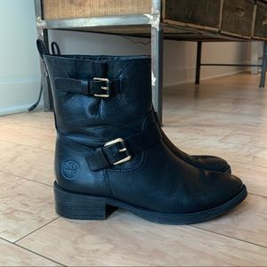 Tory Burch Black Leather Boots. Great Condition!